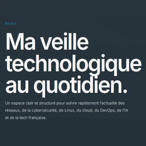 Projet News : agrégateur de flux RSS pour la veille technologique